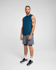 Camiseta Manga Sisa Hombre Void Sportfitness Azul