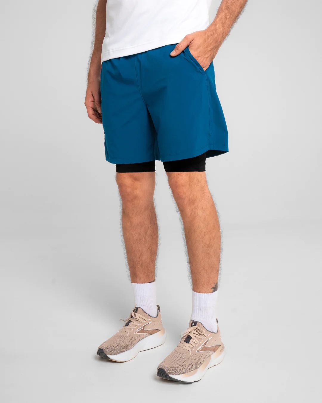 Pantoloneta de Running Hombre Motion Sportfitness Azul