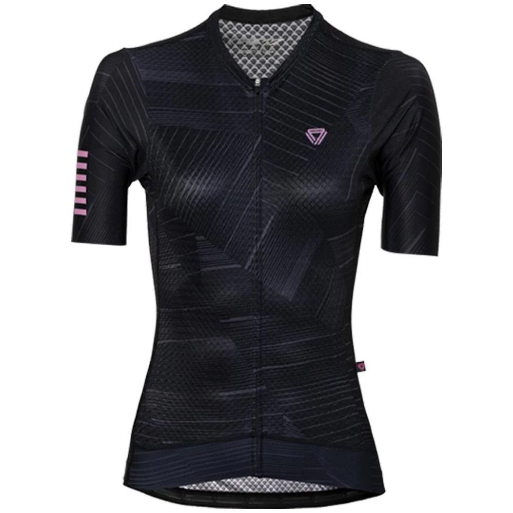 Jersey Ciclismo GW Surco Pro M/C Mujer Negro Rosado