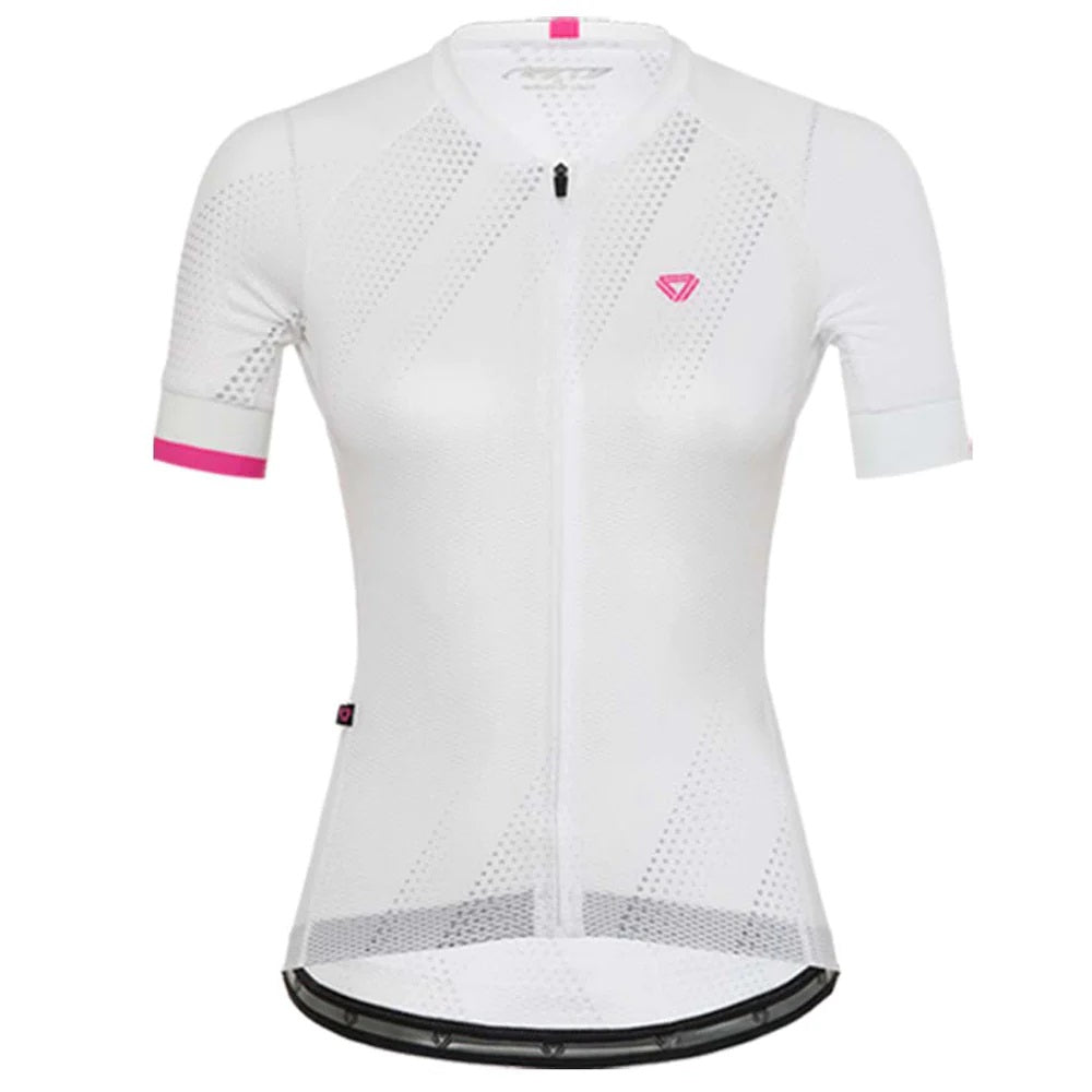 Jersey Ciclismo M/C Mujer GW Sides Blanco