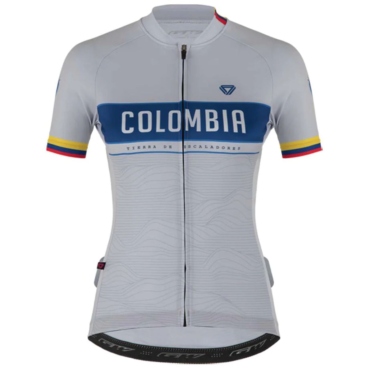 Jersey Ciclismo M/C Mujer GW Colombia Escaladores Gris