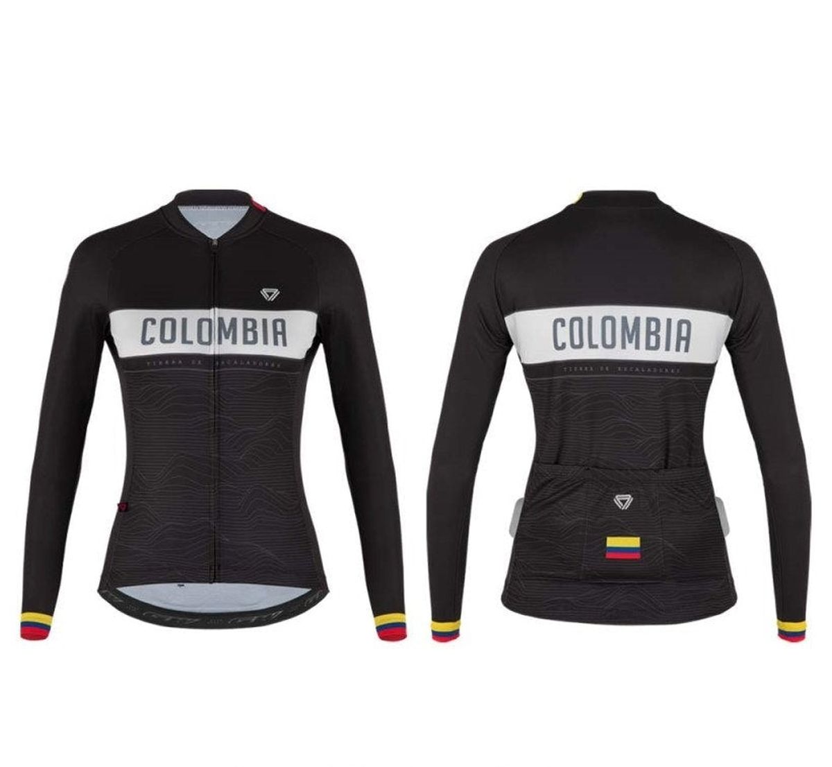 Jersey Ciclismo M/L Mujer GW Colombia Sport Escalador Negr