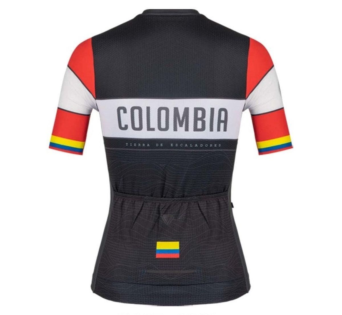 Jersey Ciclismo M/C Mujer GW Colombia Negro Rojo