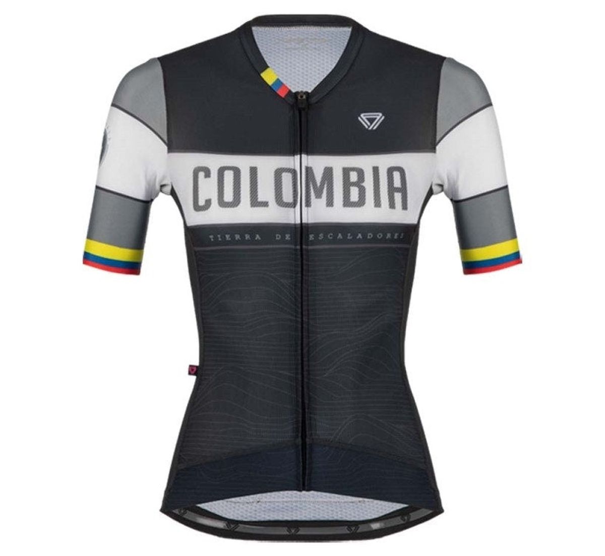 Jersey Ciclismo M/C Mujer GW Colombia Negro Gris