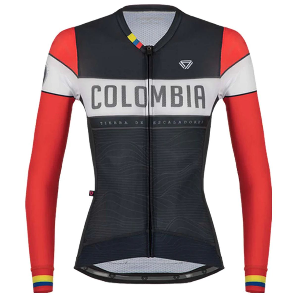 Jersey Ciclismo M/L Mujer GW Colombia Endurance Negro Rojo