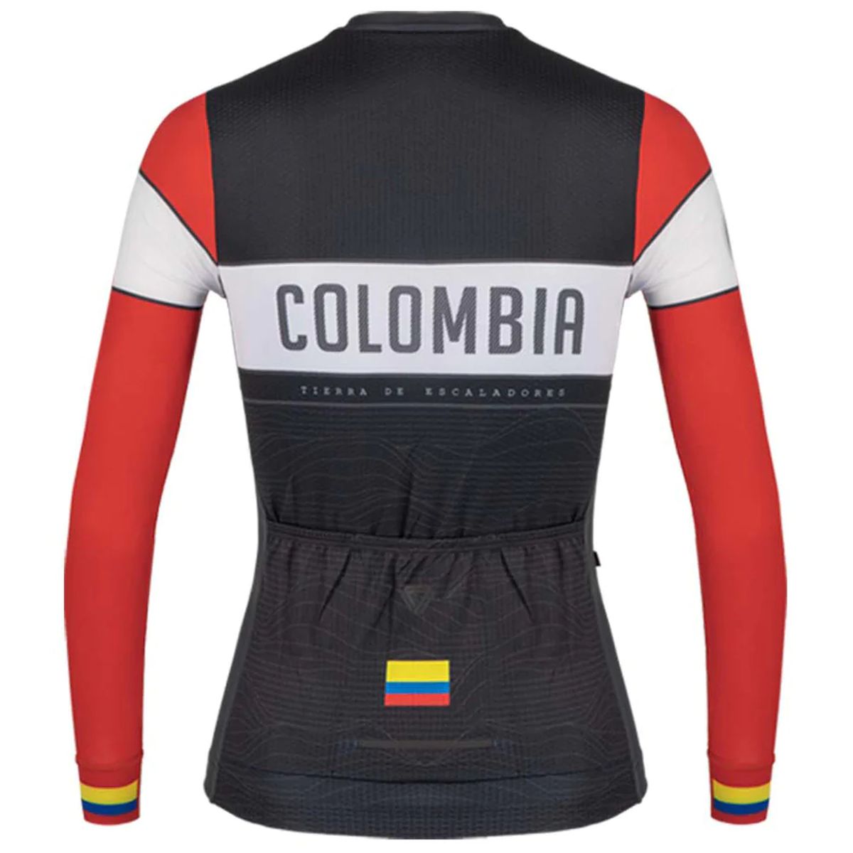 Jersey Ciclismo M/L Mujer GW Colombia Endurance Negro Rojo