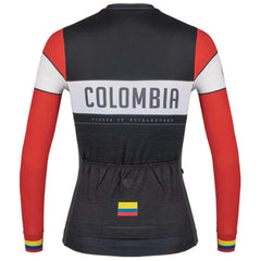 Jersey Ciclismo M/L Mujer GW Colombia Endurance Negro Rojo
