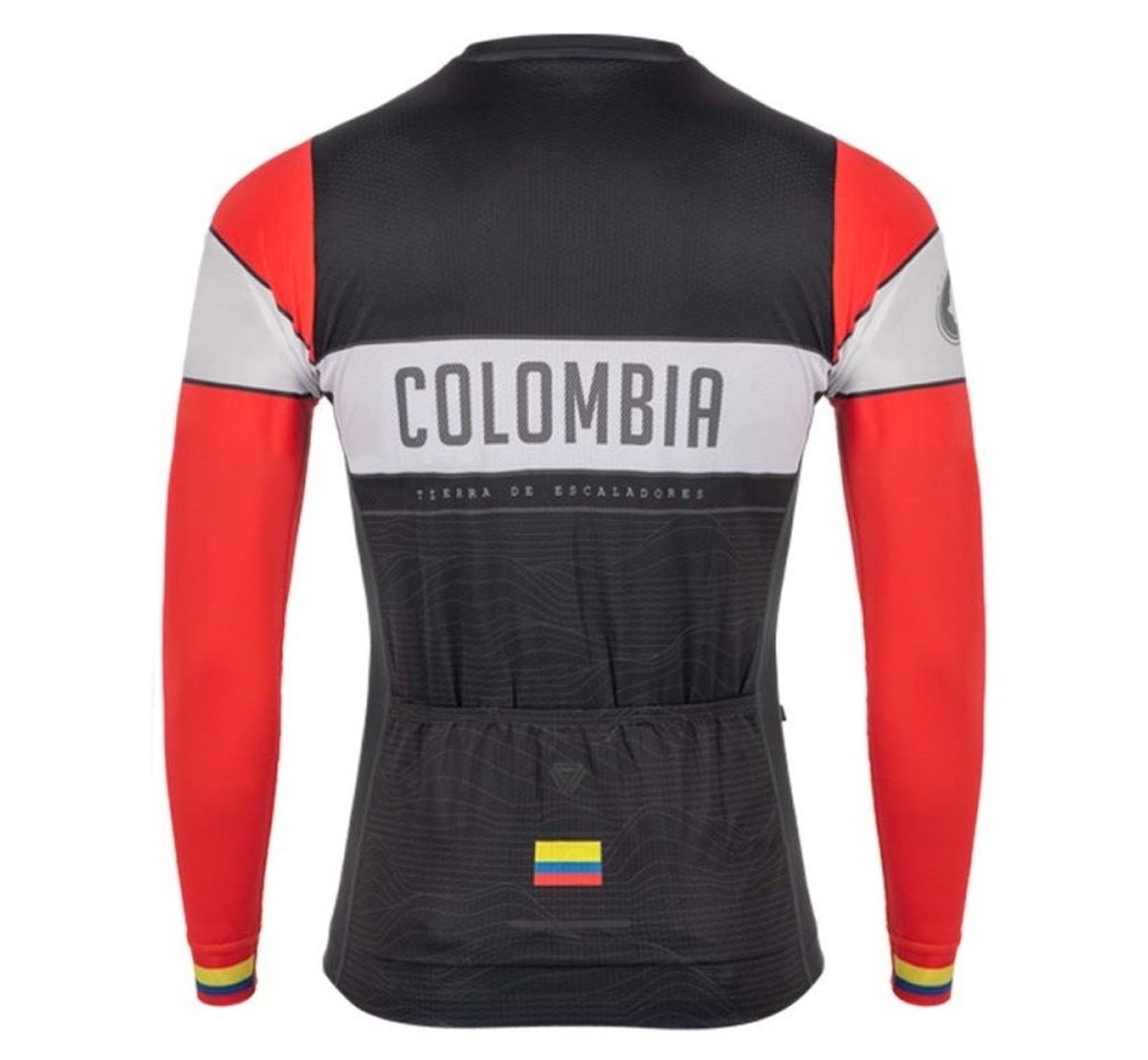 Jersey Ciclismo M/L Hombre GW Colombia Negro Rojo