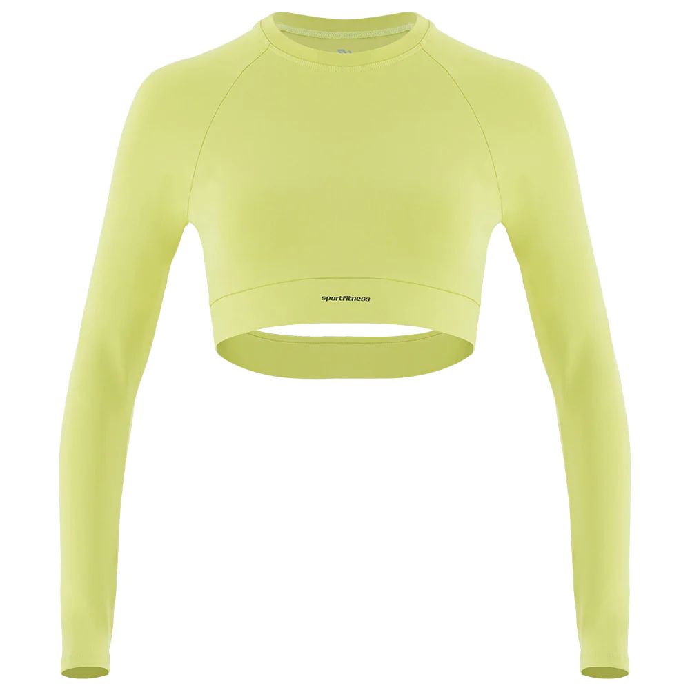 Top Manga Larga Mujer Snoop Sportfitness Pistacho