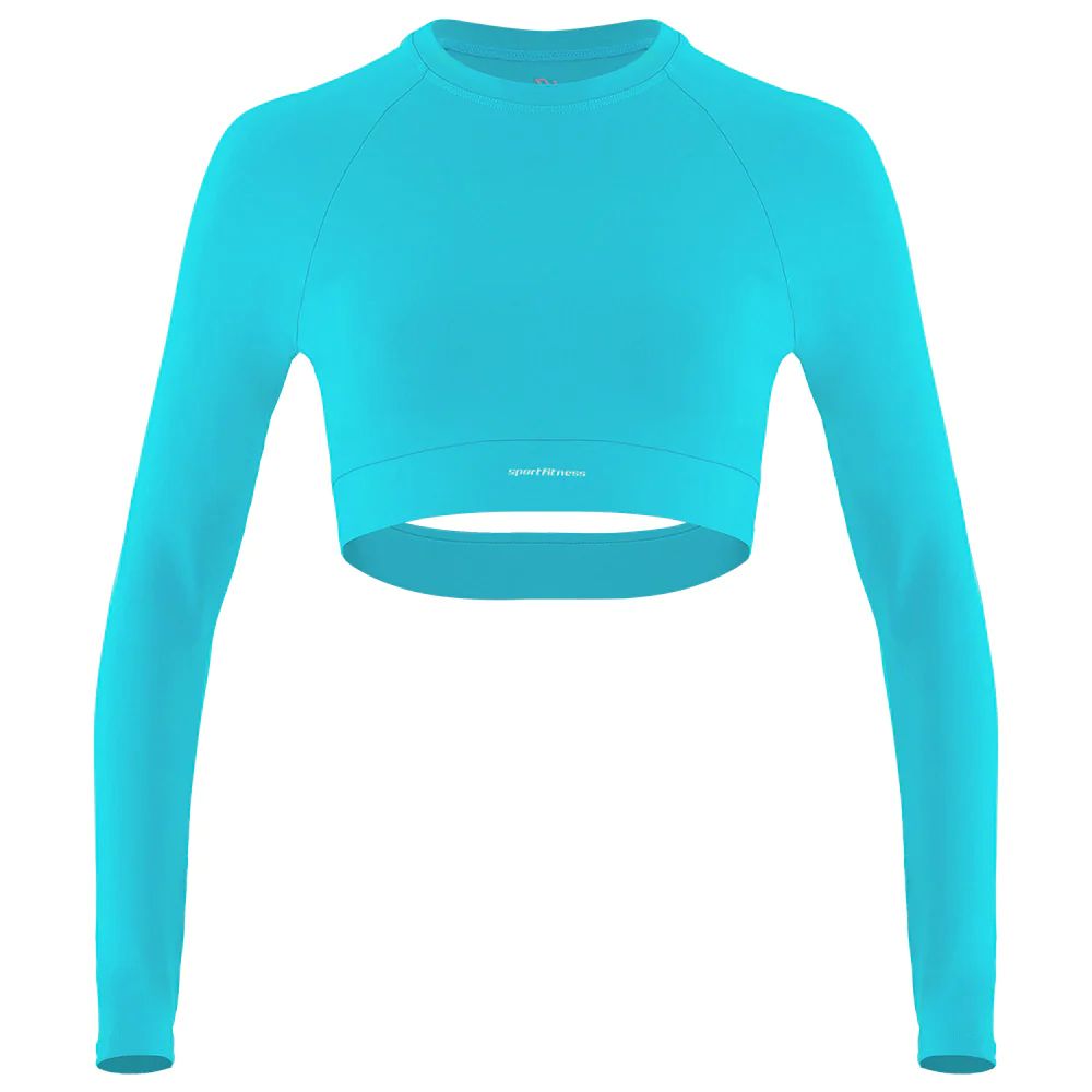 Top Manga Larga Mujer Snoop Sportfitness Azul