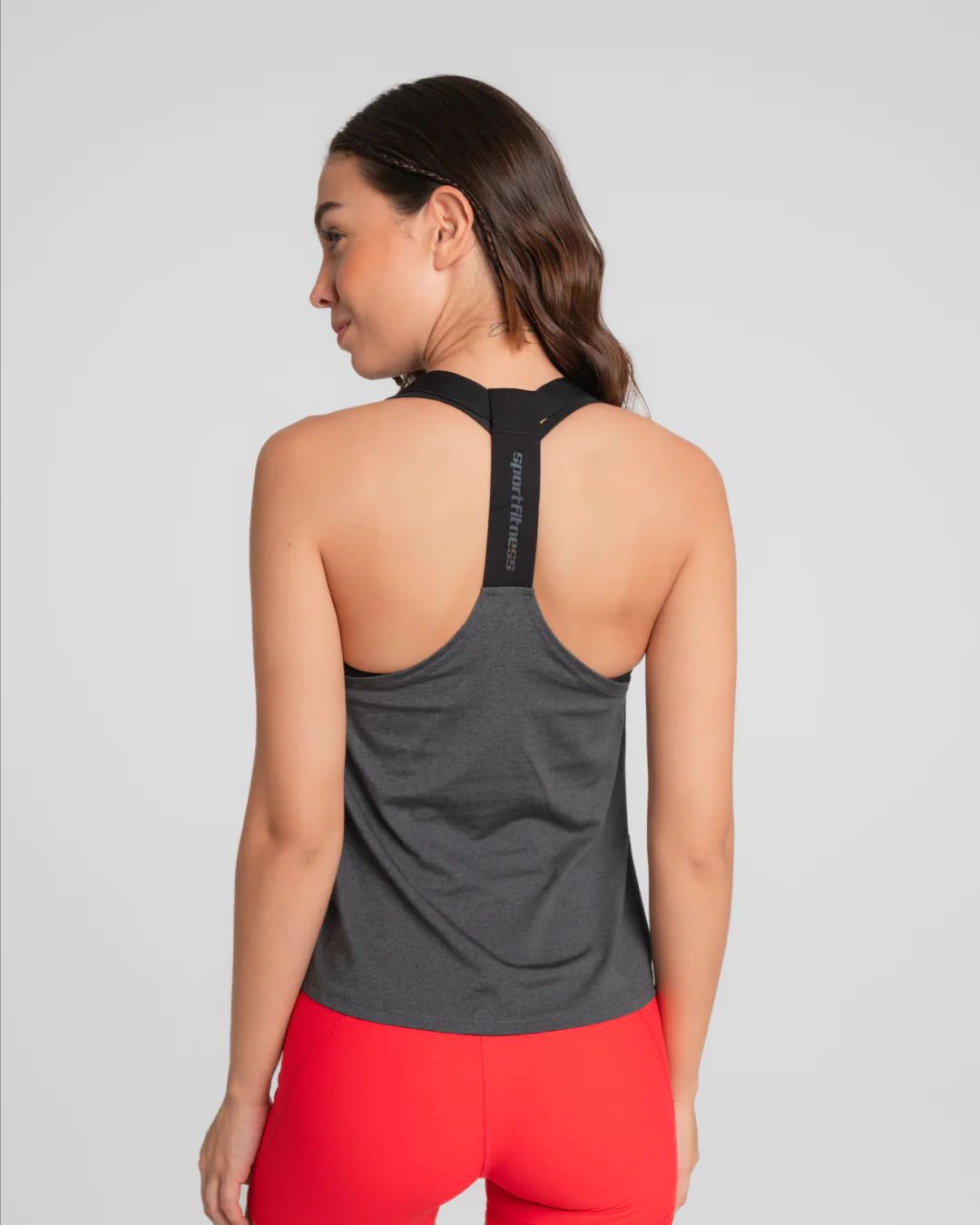 Camiseta Manga Sisa Mujer Limit Sportfitness Negro