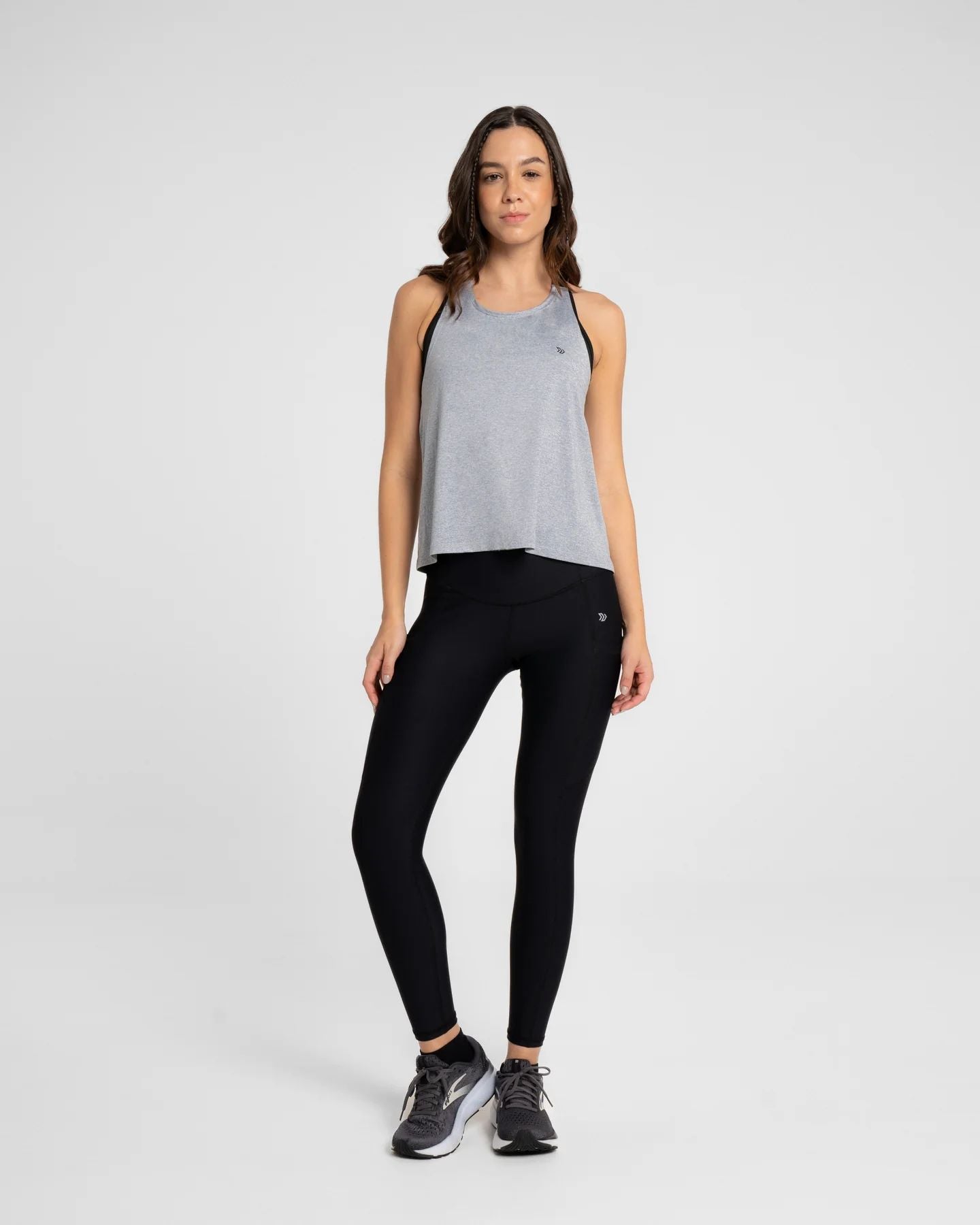 Camiseta Manga Sisa Mujer Limit Sportfitness Gris