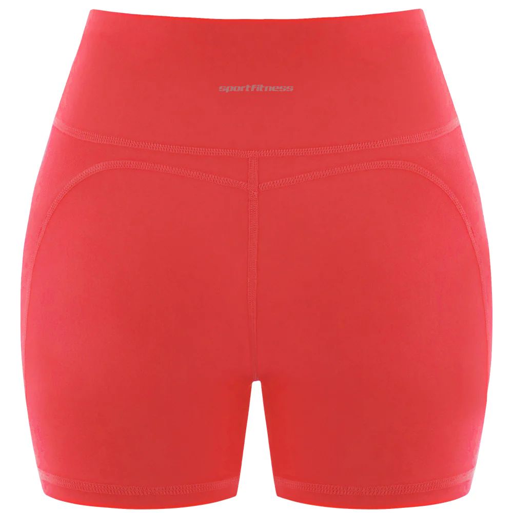 Short Corto Mujer Vibrant Sportfitness Rojo
