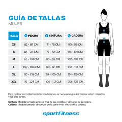 Short Largo Mujer Muon Sportfitness Negro