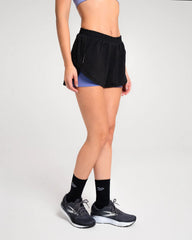 Short Corto Mujer Cute Sportfitness Negro/Lila