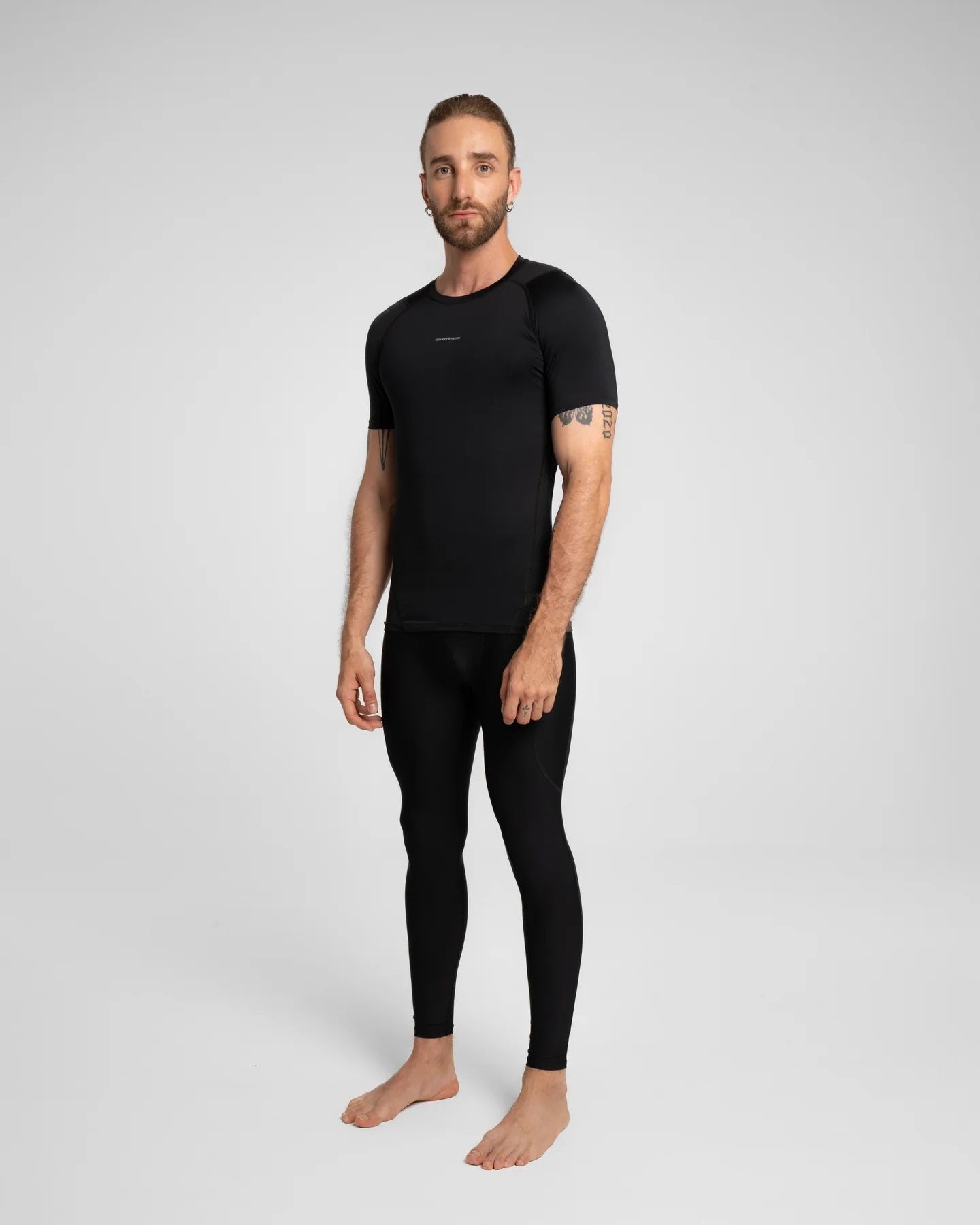 Camiseta M/C Hombre Summit SportFitness Negro