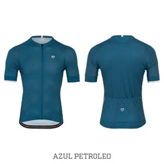 Jersey Ciclismo M/C Hombre GW Side Azul petroleo