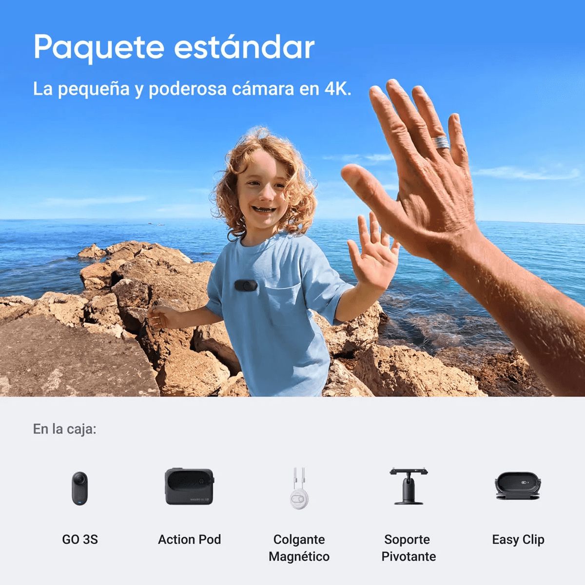 Cámara Insta360 GO 3S Midnight 128GB 4K Black