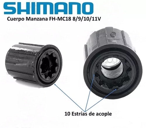 CUERPO PARA PACHA CASSETTE FH-MC18 SHIMANO