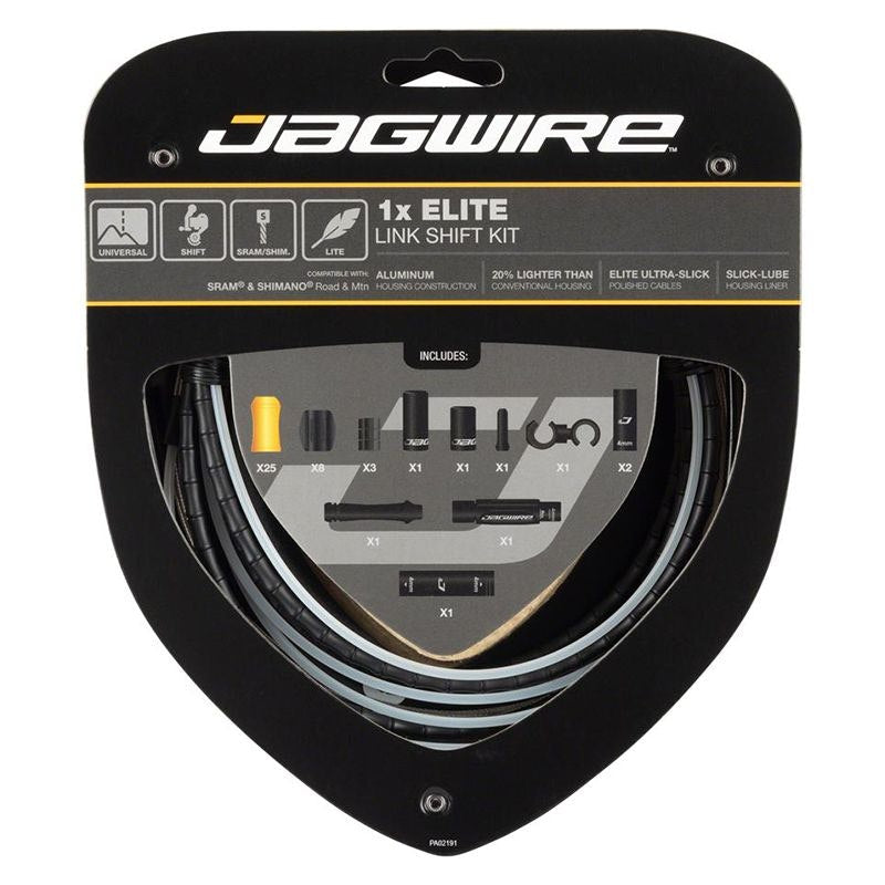 Kit Funda y Guaya de Cambios Jagwire Elite Link 1X Negro