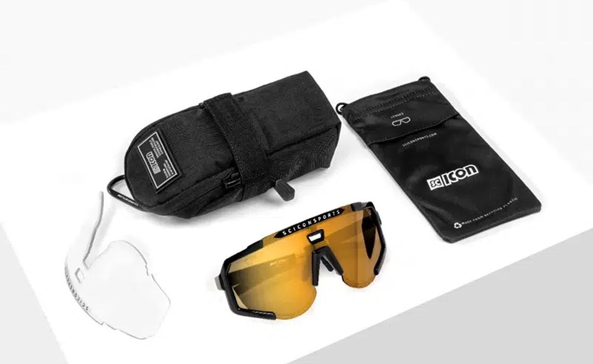 Gafas Ciclismo Scicon Aeroscope White/Bronze