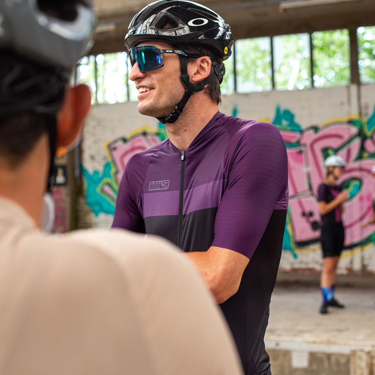 Jersey Ciclismo Bioracer Icon Hombre Block Deep Purple