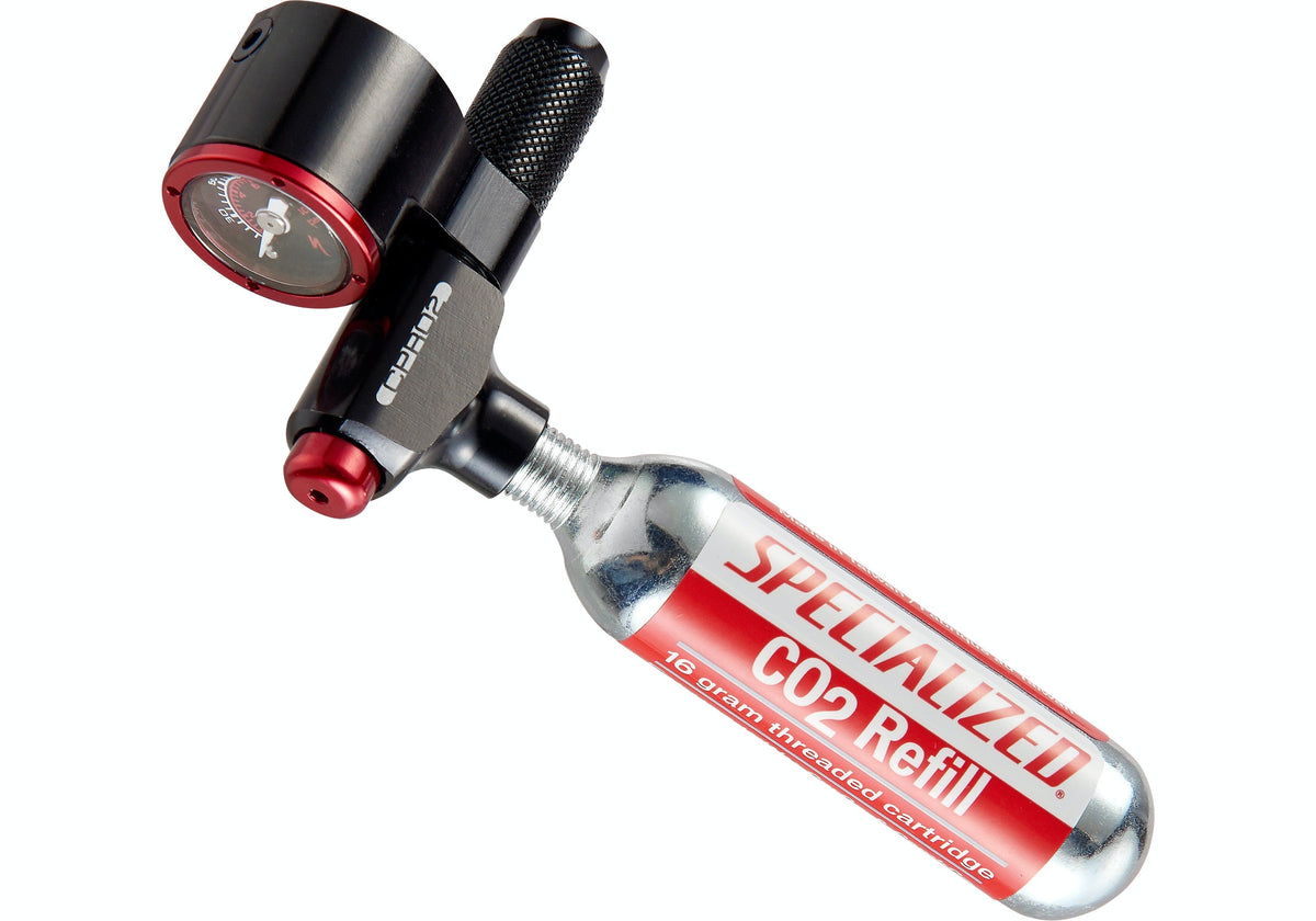 Infladores de CO2 Ciclismo Air Tool CPro2 Gauge Trigger Blk