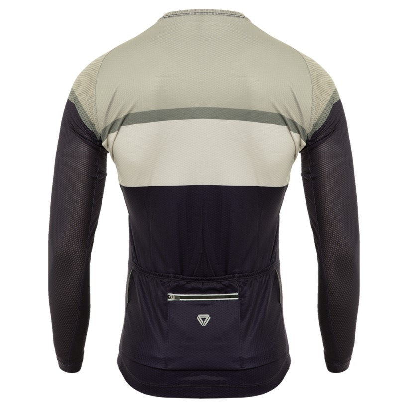 Jersey Ciclismo M/L Hombre GW Retro Block Gris