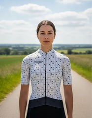 Jersey Ciclismo BioRacer Epic Bit Map Mujer Beige