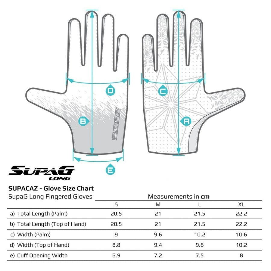Guantes Ciclismo Supacaz Dedo Largo Negro