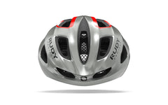 Casco Ciclismo Rudy Project Strym GreyMetallic-RedFluo Shiny