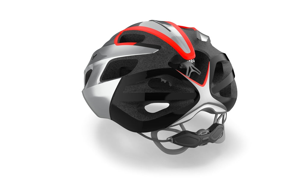 Casco Ciclismo Rudy Project Strym GreyMetallic-RedFluo Shiny