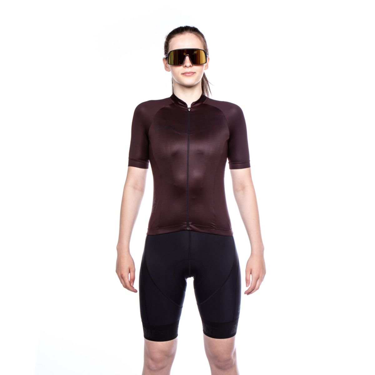 Jersey de Ciclismo Bioracer Vesper SS Metalix Mujer Bordeaux