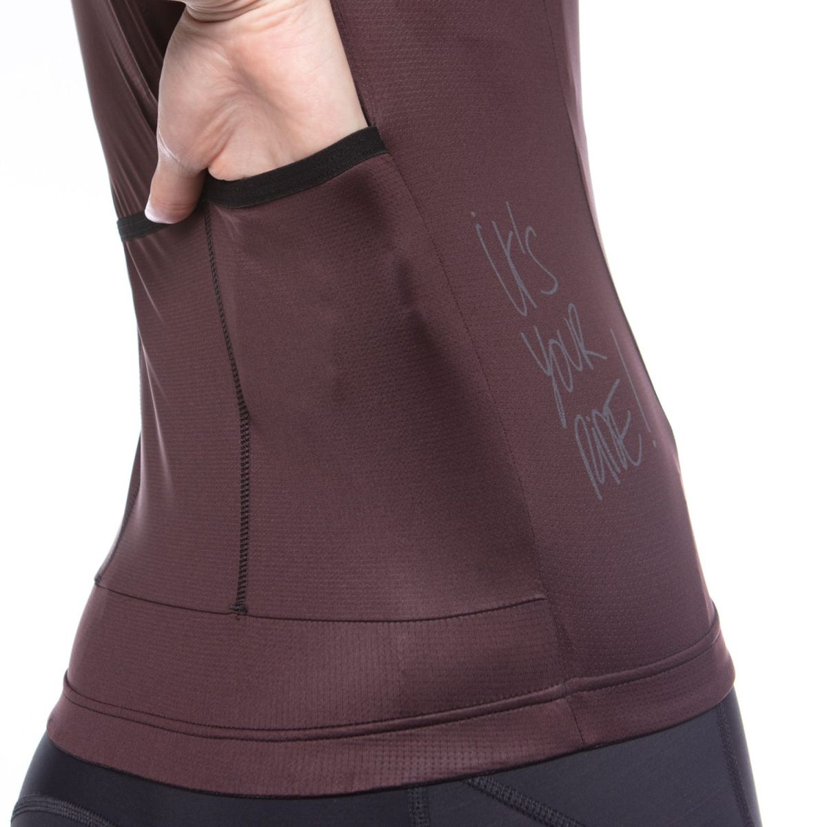 Jersey de Ciclismo Bioracer Vesper SS Metalix Mujer Bordeaux