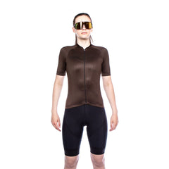 Jersey de Ciclismo Bioracer Vesper SS Metalix Brown