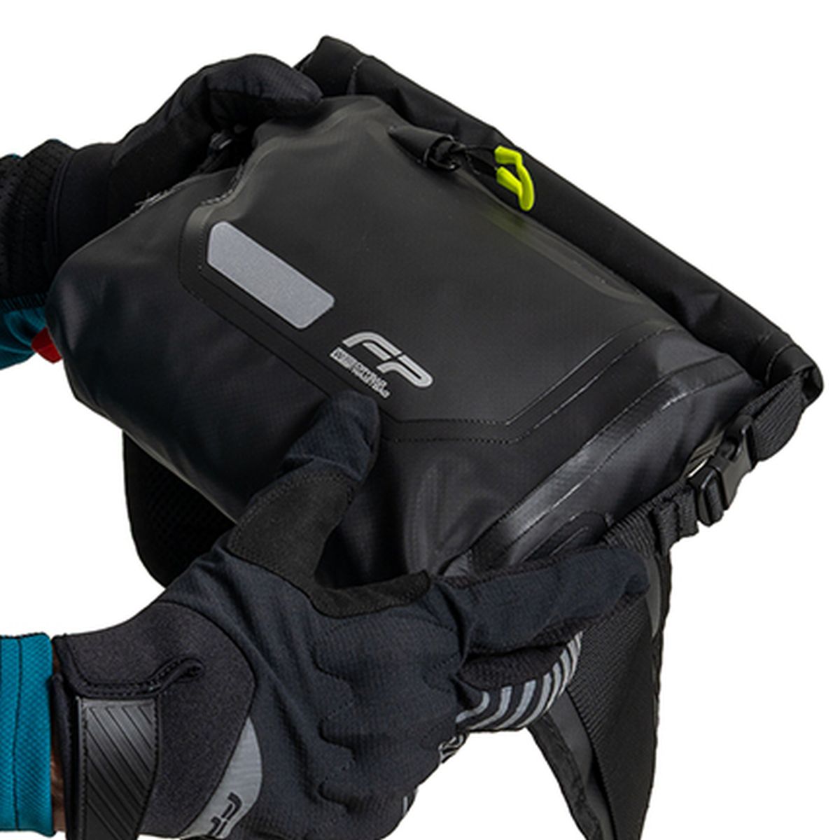 Canguro FP Riñonera Impermeable DryBag W10C3 Motos Negro