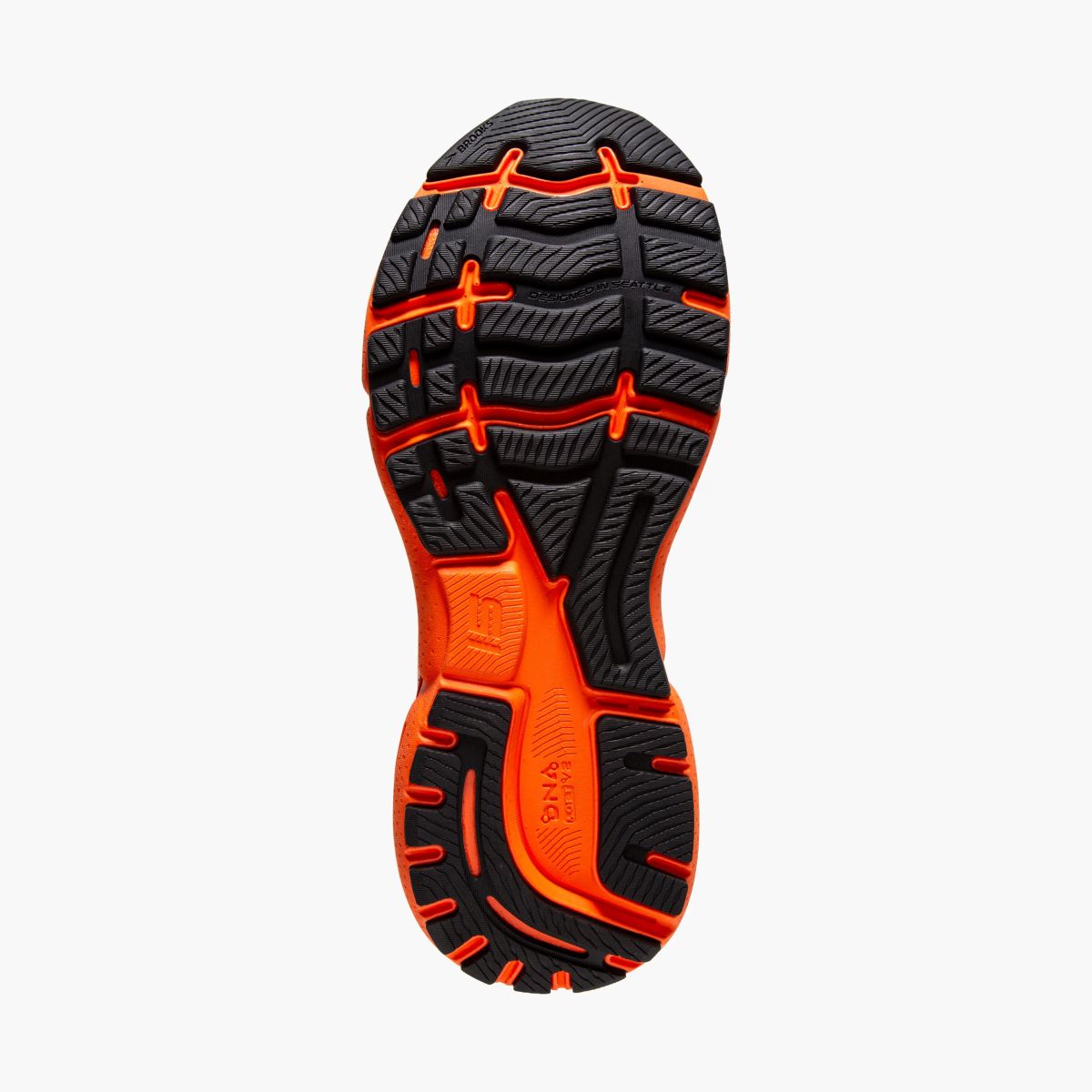 Tenis Brooks Ghost 15 Hombre Black/Yellow/Red
