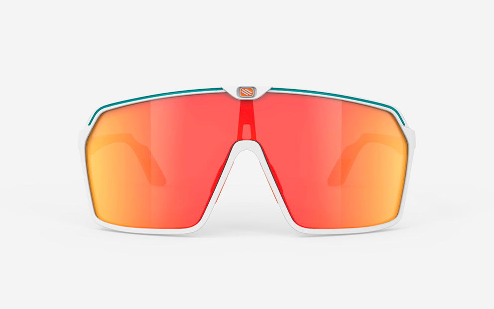 Gafas Ciclismo RudyProject Spinshield White/Emerald Orange