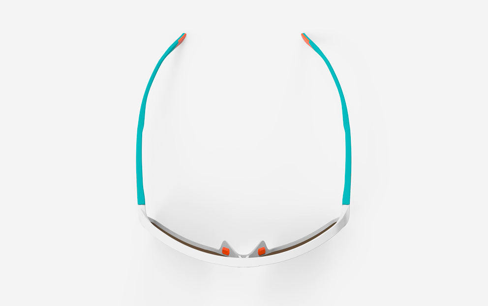 Gafas Ciclismo RudyProject Spinshield White/Emerald Orange
