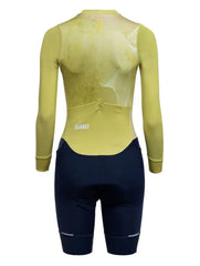 Enterizo de Ciclismo Mujer M/C Suarez Vortex Mango Mint