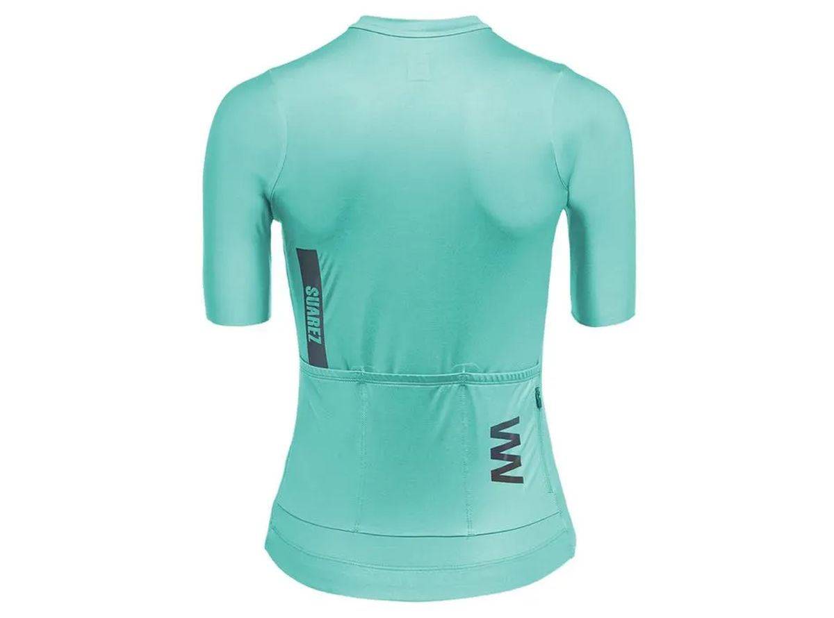 Jersey De Ciclismo M/C Mujer Suarez Solid Cream Turquoise