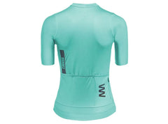 Jersey De Ciclismo M/C Mujer Suarez Solid Cream Turquoise