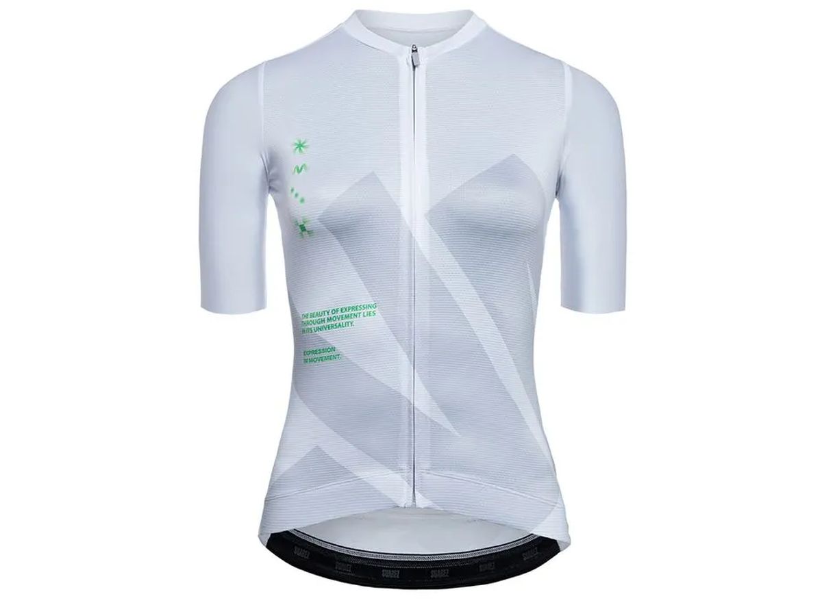 Jersey de Ciclismo M/C Mujer Lock Bright White