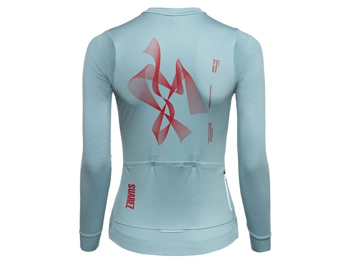 Jersey de Ciclismo M/L Mujer Lock Blue Haze