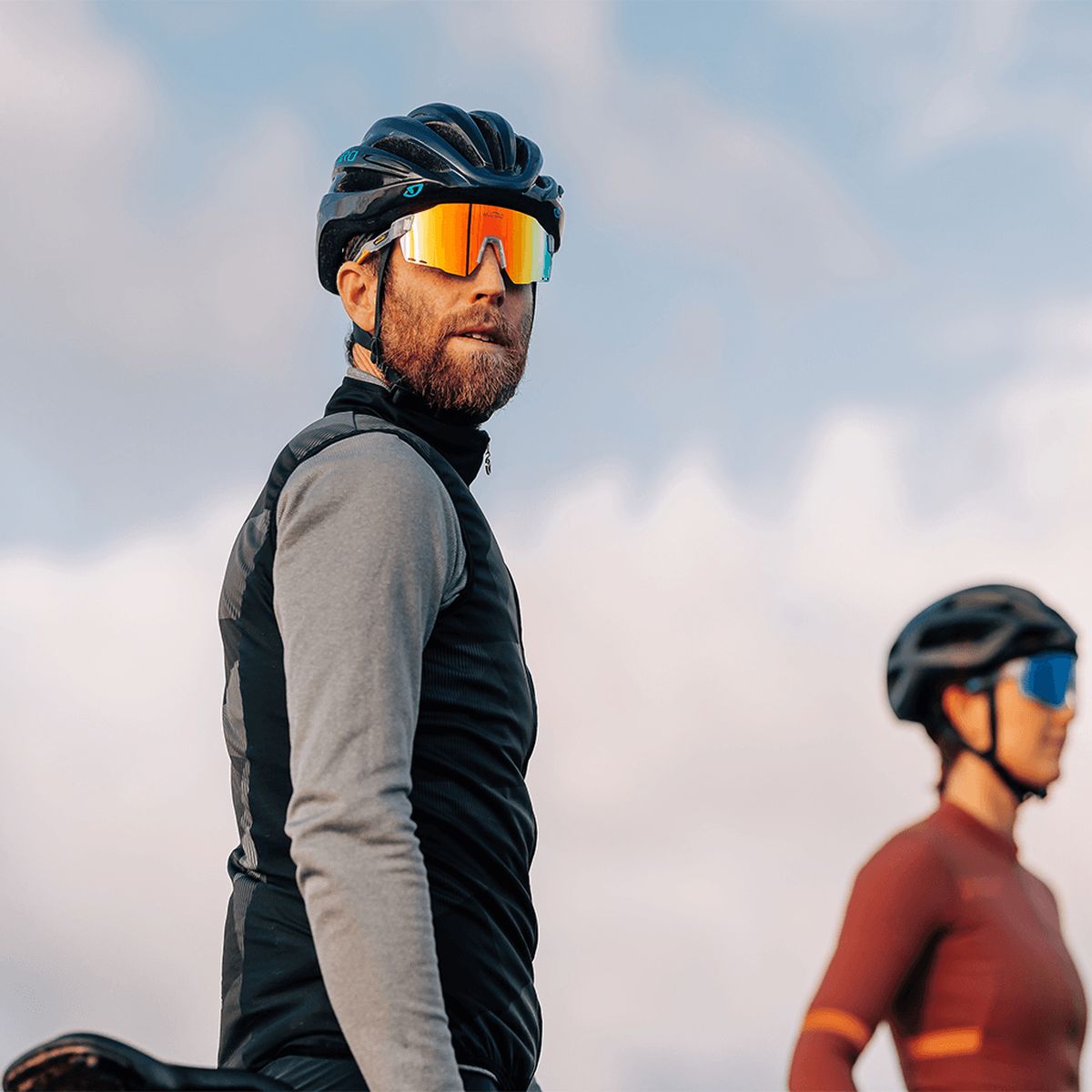 Gafas de Ciclismo Magicshine Windbreaker Transp/Naranja